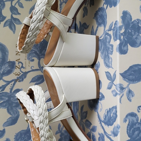 Sezane Natacha Sandals Ecru  size 7 - Picture 7 of 11